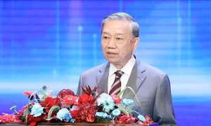 Tổng Bí thư Tô Lâm phát biểu tại buổi lễ. Ảnh: TTXVN.
