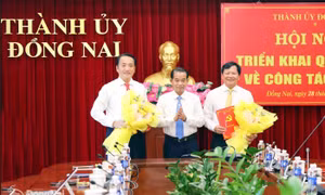 Công bố quyết định của Ban Thường vụ Thành ủy Đồng Nai về công tác cán bộ