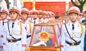 Lộ trình 26km đưa 731 hài cốt liệt sĩ từ Công viên Lê Thị Riêng về Nghĩa trang Liệt sĩ TPHCM