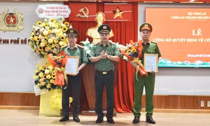 Bộ Công an bổ nhiệm hai Thủ trưởng cơ quan điều tra Công an TPHCM 