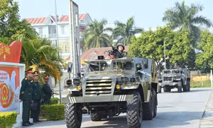 Thượng tướng Lê Quang Minh kiểm tra công tác bảo vệ Đại hội Đảng 