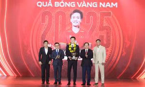 Hoàng Đức lập hat-trick Quả bóng vàng Việt Nam cùng sự đồng hành của LPBank