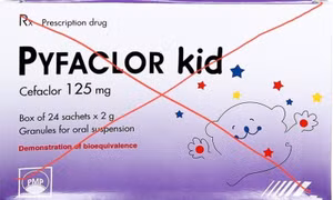 Thu hồi toàn quốc lô thuốc Cốm pha hỗn dịch uống Pyfaclor Kid