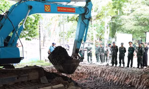 Phát hiện thêm 5 bộ hài cốt liệt sĩ và 2 bộ di vật tại Công viên Lê Thị Riêng