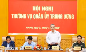Tổng Bí thư Tô Lâm chủ trì Hội nghị Thường vụ Quân ủy Trung ương 