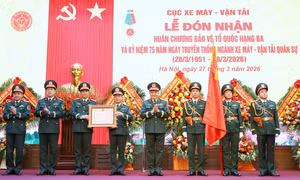 Thượng tướng Nguyễn Văn Hiền: Đảm bảo xe máy - vận tải quân sự mạnh, cơ động nhanh