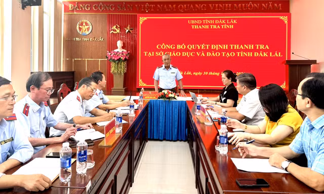 Thanh tra những gì tại Sở GD&ĐT Đắk Lắk?