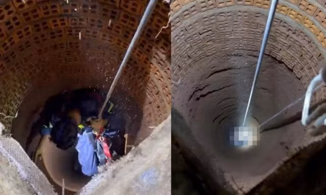 Phá cửa tìm người đàn ông mất liên lạc, bất ngờ phát hiện dưới giếng sâu 30m