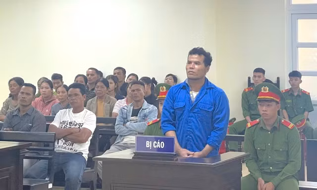 Bị cáo Y Liat tại phiên toà.