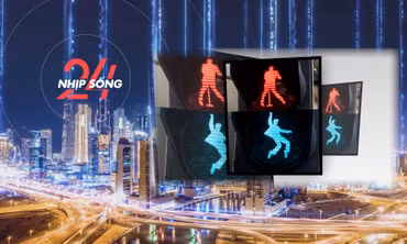 NHỊP SỐNG 24: Đèn tín hiệu giao thông độc đáo 'chờ lâu không chán'