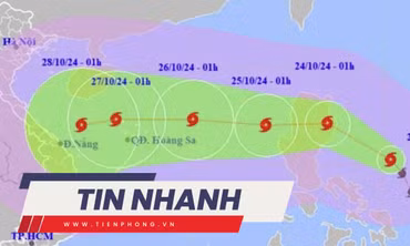 TIN NHANH: Bão Trami giật cấp 15 đang hướng vào Việt Nam; Xôn xao clip nam sinh bị ép ăn đất