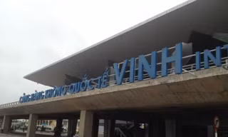 Sân bay Vinh-nơi xảy ra vụ việc.