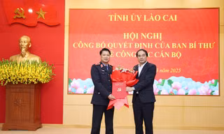 Lào Cai công bố quyết định của Ban Bí thư về công tác cán bộ