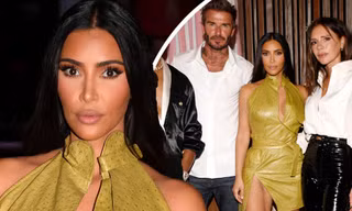 'Kim siêu vòng 3' hội ngộ Victoria Beckham, bộ cánh khoe ‘da thịt’ lấn át đàn chị