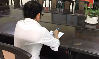 Tư Hiếu, tức Nguyễn Hoàng T. tại công an