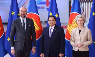 Thủ tướng bắt đầu các hoạt động tại Hội nghị cấp cao ASEAN- EU