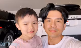Con trai Đan Trường vỡ òa vì bố trở về Mỹ sau thời gian dài xa cách do dịch COVID-19