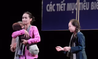 Một tiết mục Sân khấu học đường ở Nhà hát Lớn. Ảnh: Lương Anh