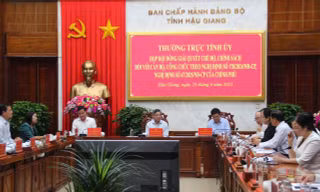 23 cán bộ lãnh đạo ở Hậu Giang nghỉ trước sáp nhập