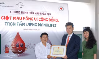 Manulife triển khai chương trình “Giọt máu hồng vì cộng đồng”