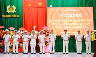 Lãnh đạo Công an tỉnh Khánh Hòa mới gồm những ai?