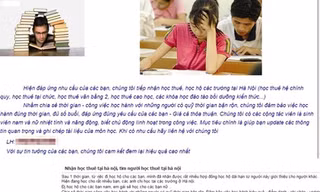 Nở rộ dịch vụ học thuê