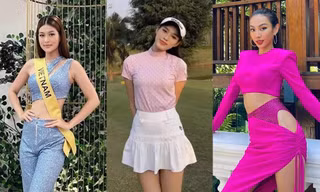 Phản ứng của Hoa hậu Đỗ Thị Hà, Thiên Ân, Thùy Tiên khi mặc ngược đồ so với thiết kế