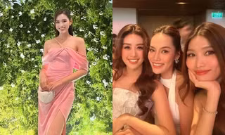 Vì sao Đỗ Thị Hà không ngồi chung bàn với các nàng hậu khác trong đám cưới Phương Anh?