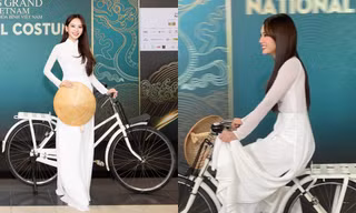 Vì sao Hoa hậu Mai Phương không thể đạp xe trên thảm đỏ Miss Grand Vietnam 2023?