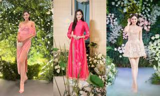 Người đẹp chọn đồ dự đám cưới khéo léo, tinh tế nhất gọi tên Hoa hậu Đỗ Thị Hà