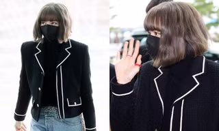 Trang phục Lisa BLACKPINK mặc ra sân bay đi Paris khiến netizen càng nhìn càng hoang mang