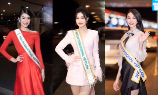 Các nàng hậu mặc gì khi lên đường thi Miss International: Phương Nhi chưa phải nổi nhất