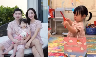 Hoa hậu Đỗ Mỹ Linh khoe clip con gái, khán giả chú ý đến chi tiết lạ trong nhà