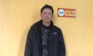 Lái xe T tại Cơ quan Công an.