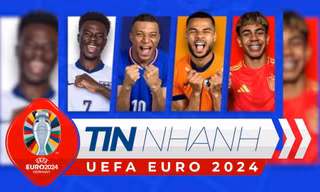TIN NHANH EURO 2024: Lịch sử đối đầu của 4 đội cuối cùng
