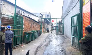 Công an vào cuộc vụ gần 50 căn nhà liền kề xây trên đất nông nghiệp ở Bình Dương