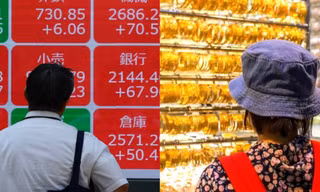 Cú sốc khiến chứng khoán lao dốc, giá vàng vọt tăng 