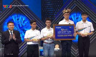 Nam sinh trường Ams xuất sắc giành vòng nguyệt quế tuần Đường Lên Đỉnh Olympia
