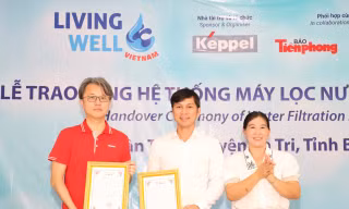 Đưa nước sạch đến gần 20.000 người dân vùng hạn, mặn tại tỉnh Bến Tre - Trà Vinh