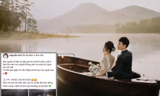 Quán quân Cười Xuyên Việt và bạn gái khoe ảnh cưới ở Đà Lạt, chốt ngày về chung nhà