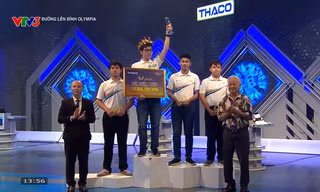 Nam sinh PT Năng khiếu giành chiến thắng cuộc thi Tháng Đường Lên Đỉnh Olympia