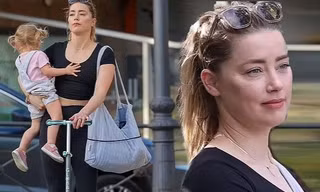 Amber Heard lần đầu công khai cặp sinh đôi sau thời gian dài sống kín tiếng