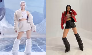 Đôi bốt áo phao “phản chủ” khiến Chi Pu vừa bị dìm dáng lại mang tiếng “sao chép” Rosé