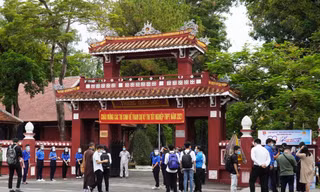 Trường Quốc Học là di tích quốc gia đặc biệt thuộc Hệ thống di tích lưu niệm Chủ tịch Hồ Chí Minh tại Huế. Ảnh: Ngọc Văn