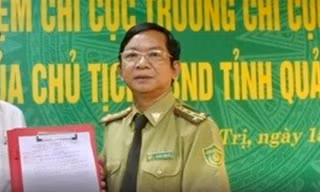 Chi cục trưởng Kiểm lâm Quảng Trị bị kỷ luật cách hết chức vụ trong Đảng