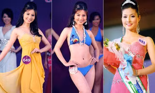 Trước khi thành minh tinh nổi tiếng, Diễm My 9X cũng từng chăm chỉ đi thi hoa hậu