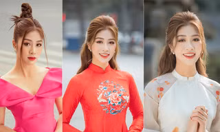 Nữ tiếp viên hàng không lọt Top 10 HHVN 2020 khoe nhan sắc rạng rỡ với áo dài Tết 
