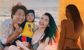 Khoe vlog du lịch đầu tiên của bé Bo, Hòa Minzy khiến fan bất ngờ vì vóc dáng sau khi sinh