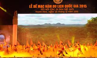 Hình ảnh Lễ bế mạc Năm du lịch Quốc gia 2015 - Thanh Hóa. Ảnh: Hoàng Lam