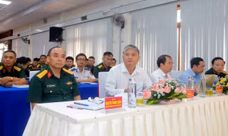Các đại biểu dự khai mạc lớp tập huấn. Ảnh Phan Định. 